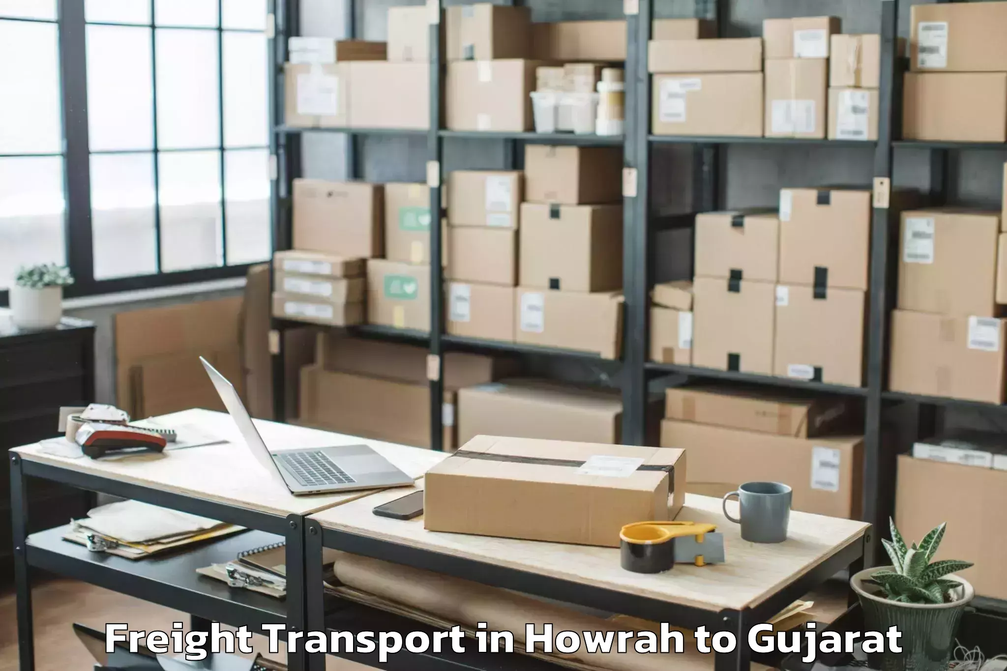 Book Howrah to Gadhada Freight Transport